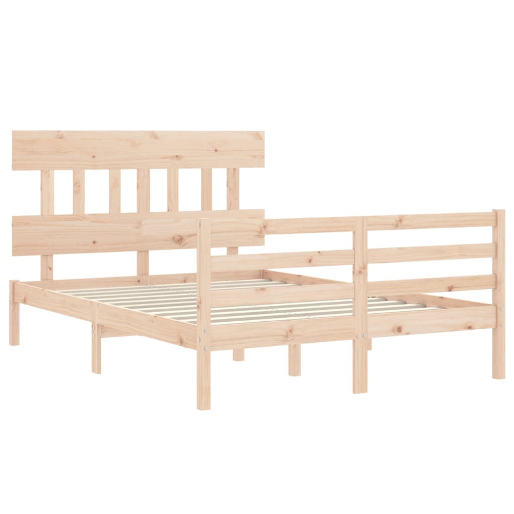 Bed Frame without Mattress 120x200 cm Solid Wood
