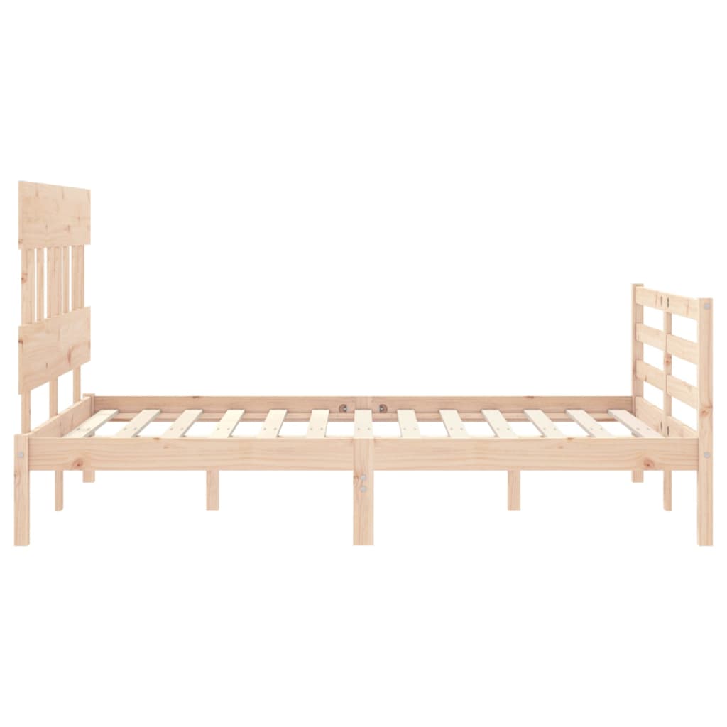 Bed Frame without Mattress 120x200 cm Solid Wood