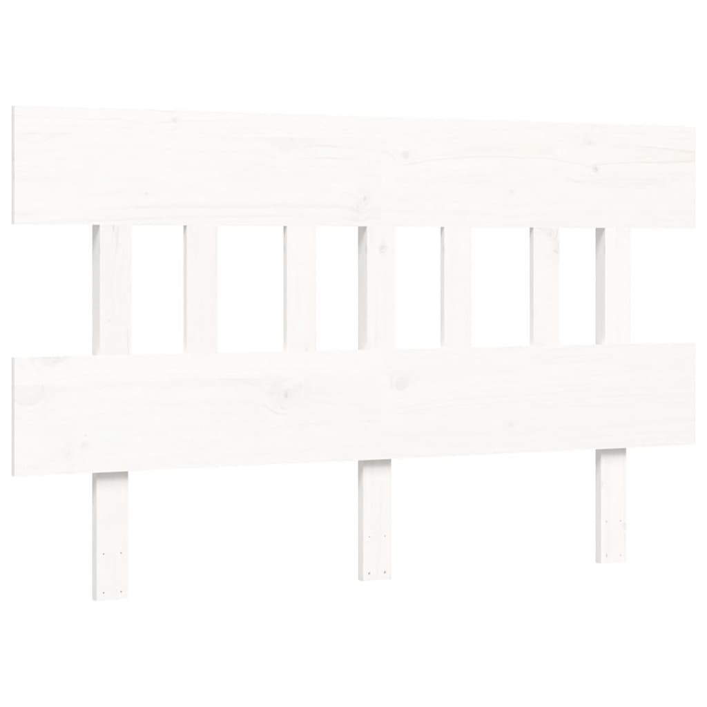 Bed Frame without Mattress White 140x200 cm Solid Wood