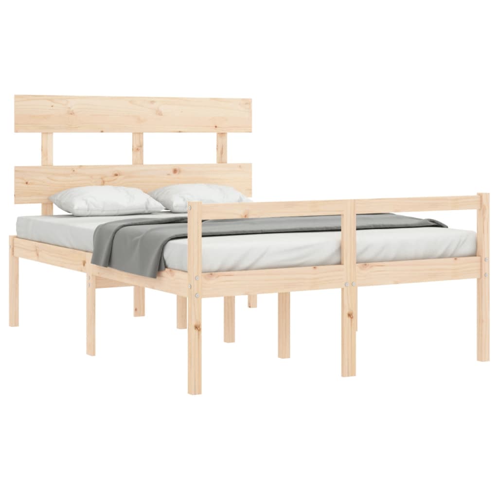Senior Bed without Mattress 140x200 cm Solid Wood