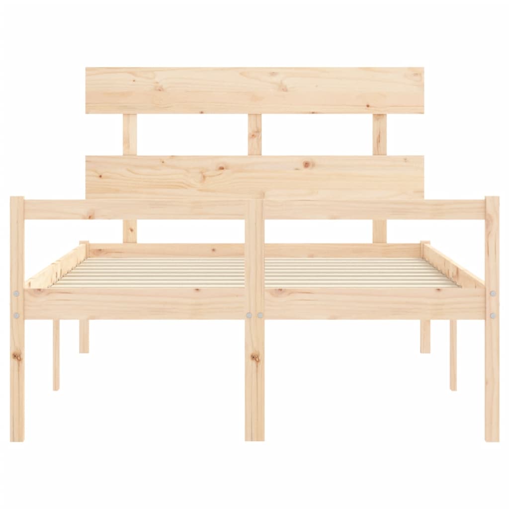 Senior Bed without Mattress 140x200 cm Solid Wood