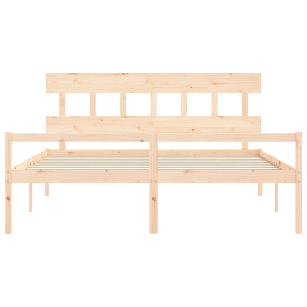 Senior Bed without Mattress Super King Size Solid Wood