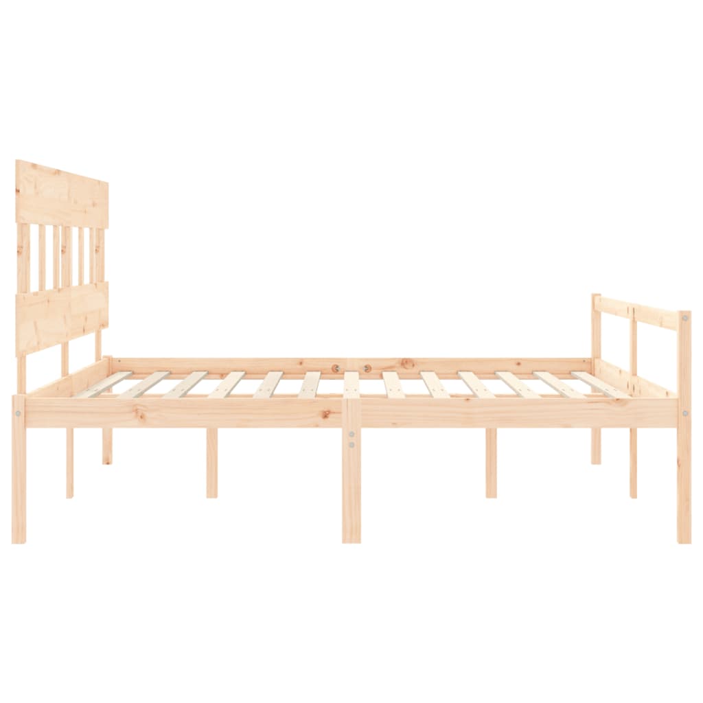Senior Bed without Mattress Super King Size Solid Wood