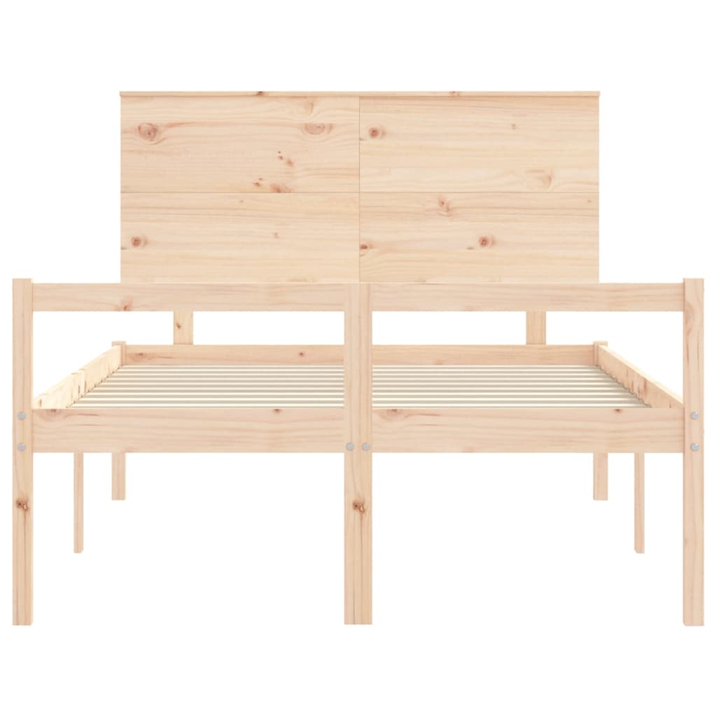 Senior Bed without Mattress 140x200 cm Solid Wood