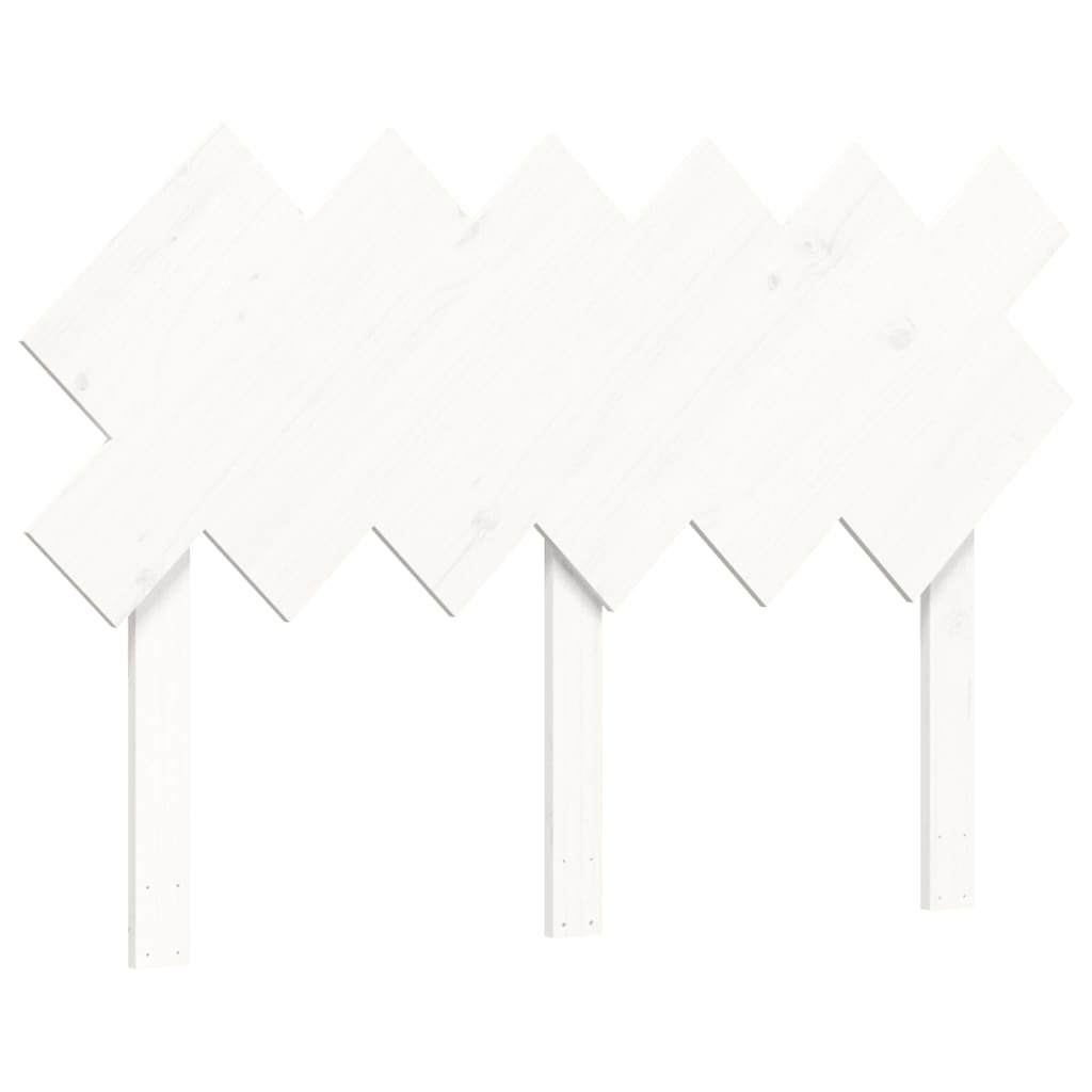 Senior Bed without Mattress White Double Solid Wood