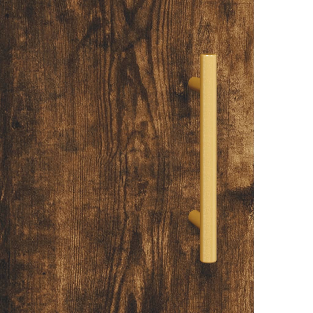 Wall Mounted Cabinets 2 pcs Smoked Oak 69.5x34x90 cm