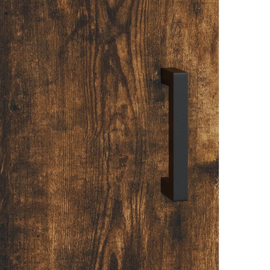 Wall Mounted Cabinets 2 pcs Smoked Oak 69.5x34x90 cm
