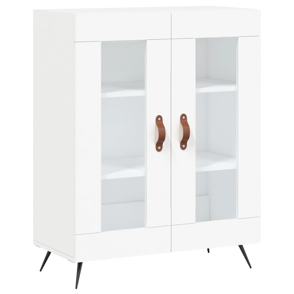 Highboard White 69.5x34x180 cm Engineered Wood