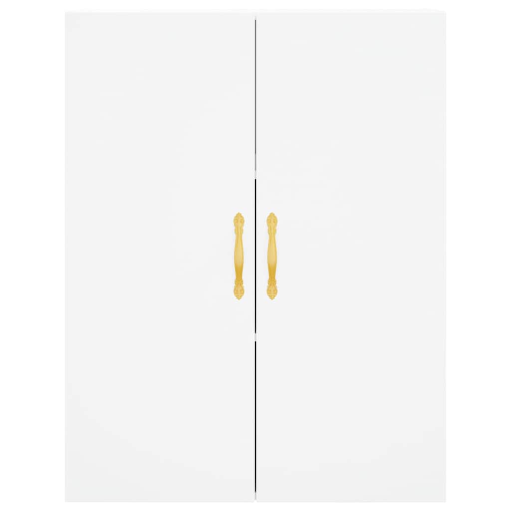 Highboard White 69.5x34x180 cm Engineered Wood