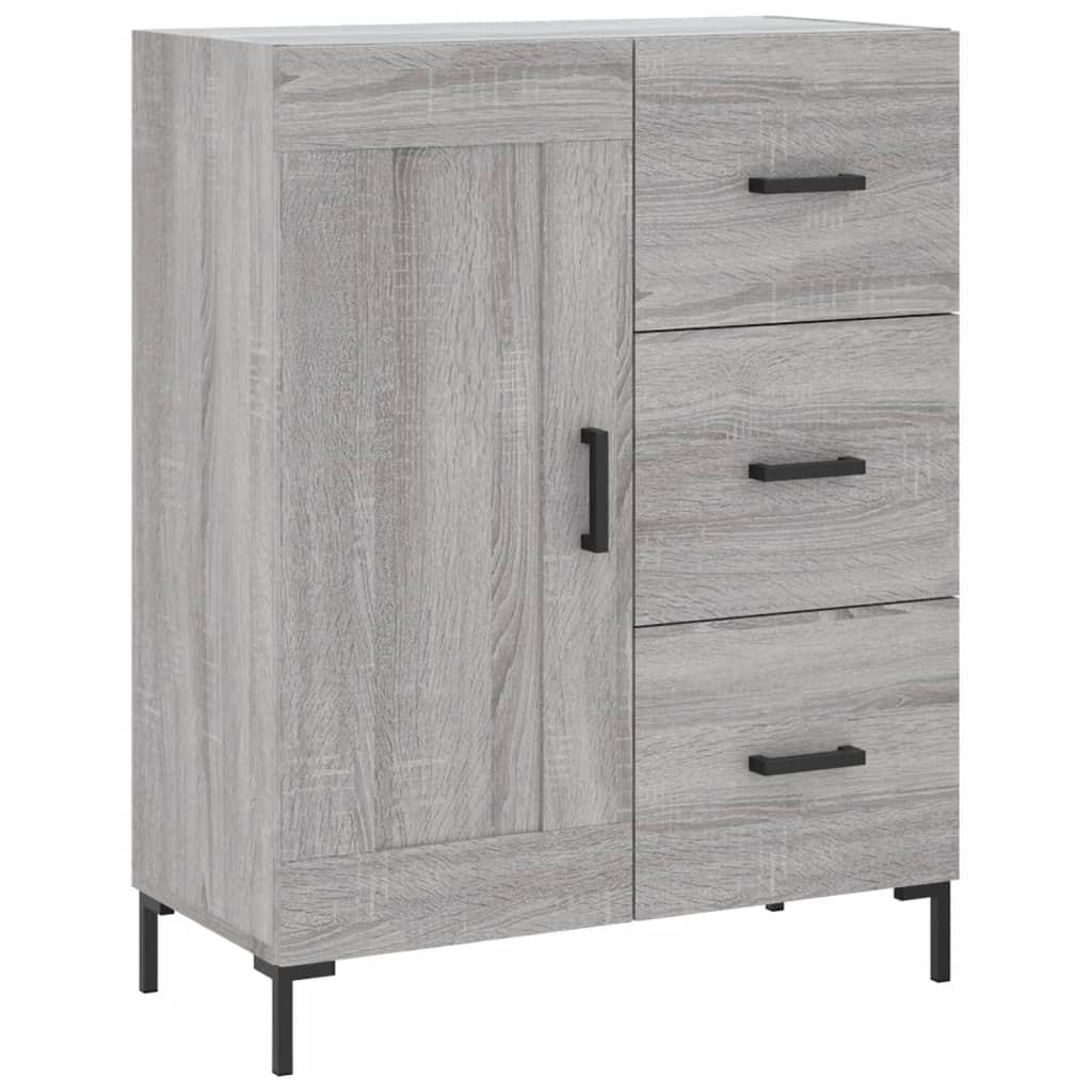 Highboard Grey Sonoma 69.5x34x180 cm Engineered Wood