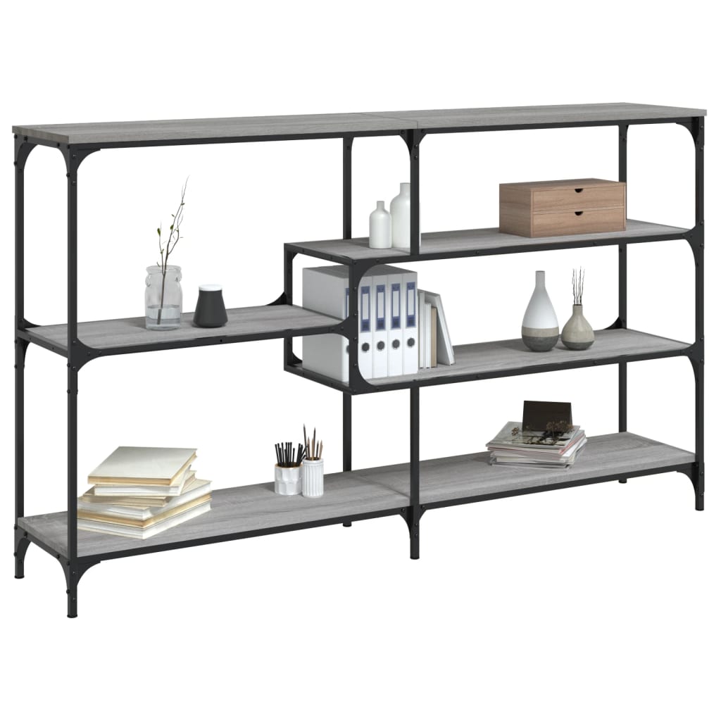 Console Table Grey Sonoma 160x32x95 cm Engineered Wood