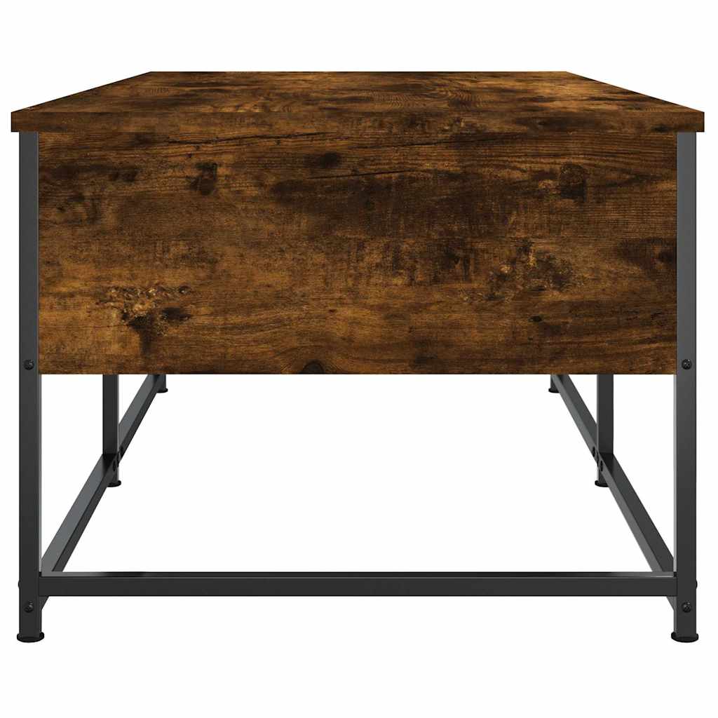 Coffee Table Smoked Oak 100x51x40 cm Engineered Wood