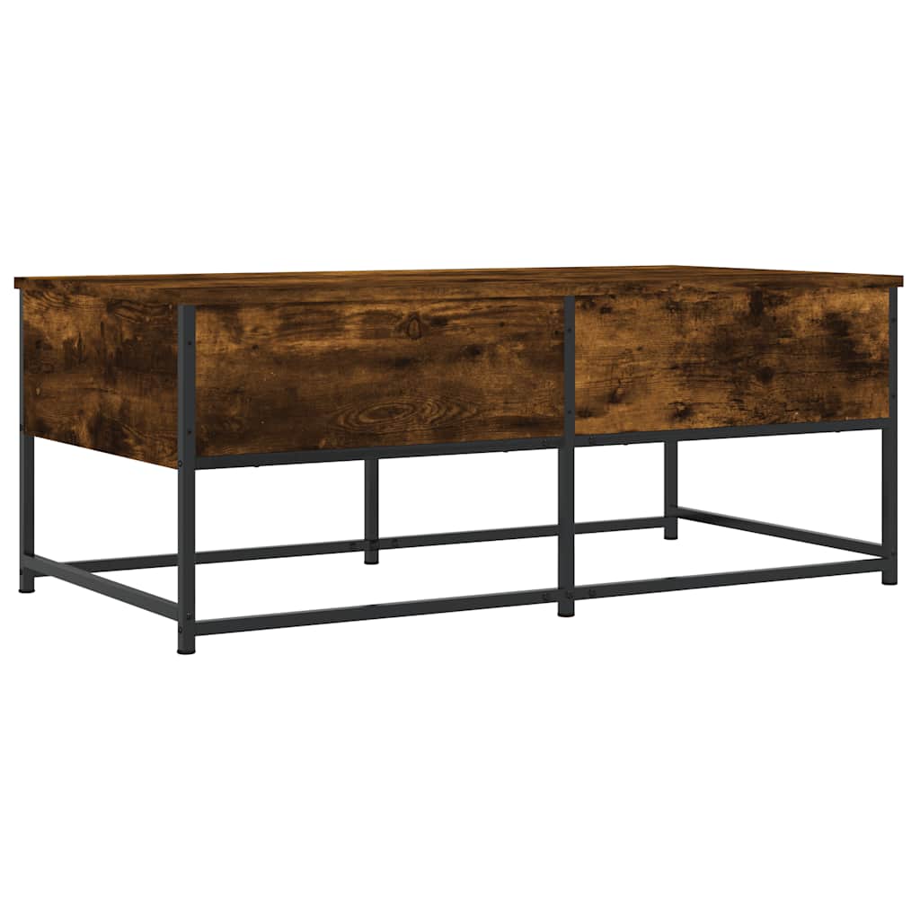 Coffee Table Smoked Oak 100x51x40 cm Engineered Wood