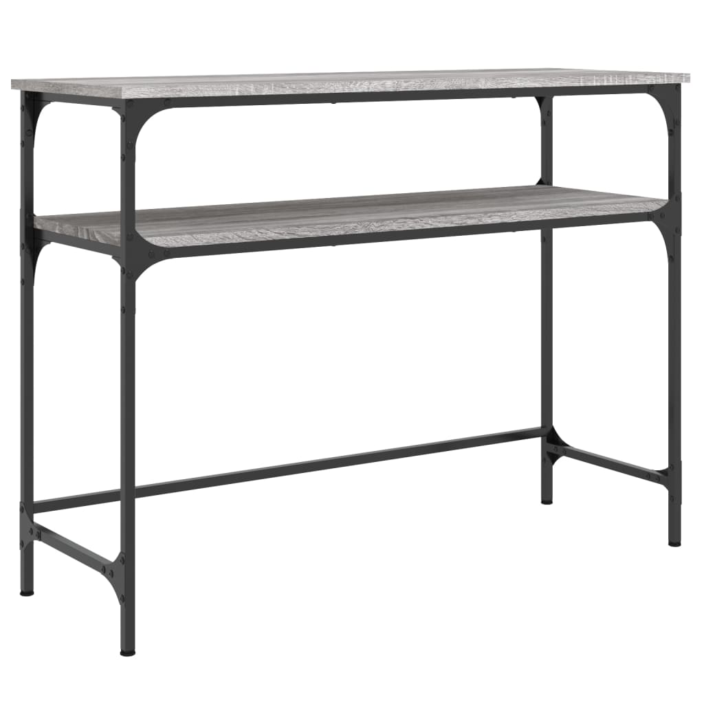 Console Table Grey Sonoma 100x35.5x75 cm Engineered Wood