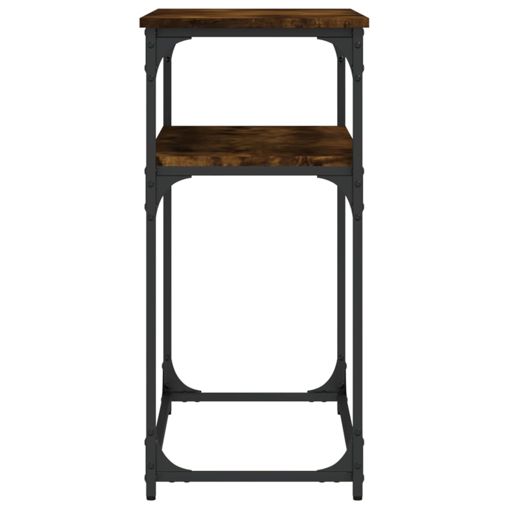 Console Table Smoked Oak 100x35.5x75 cm Engineered Wood