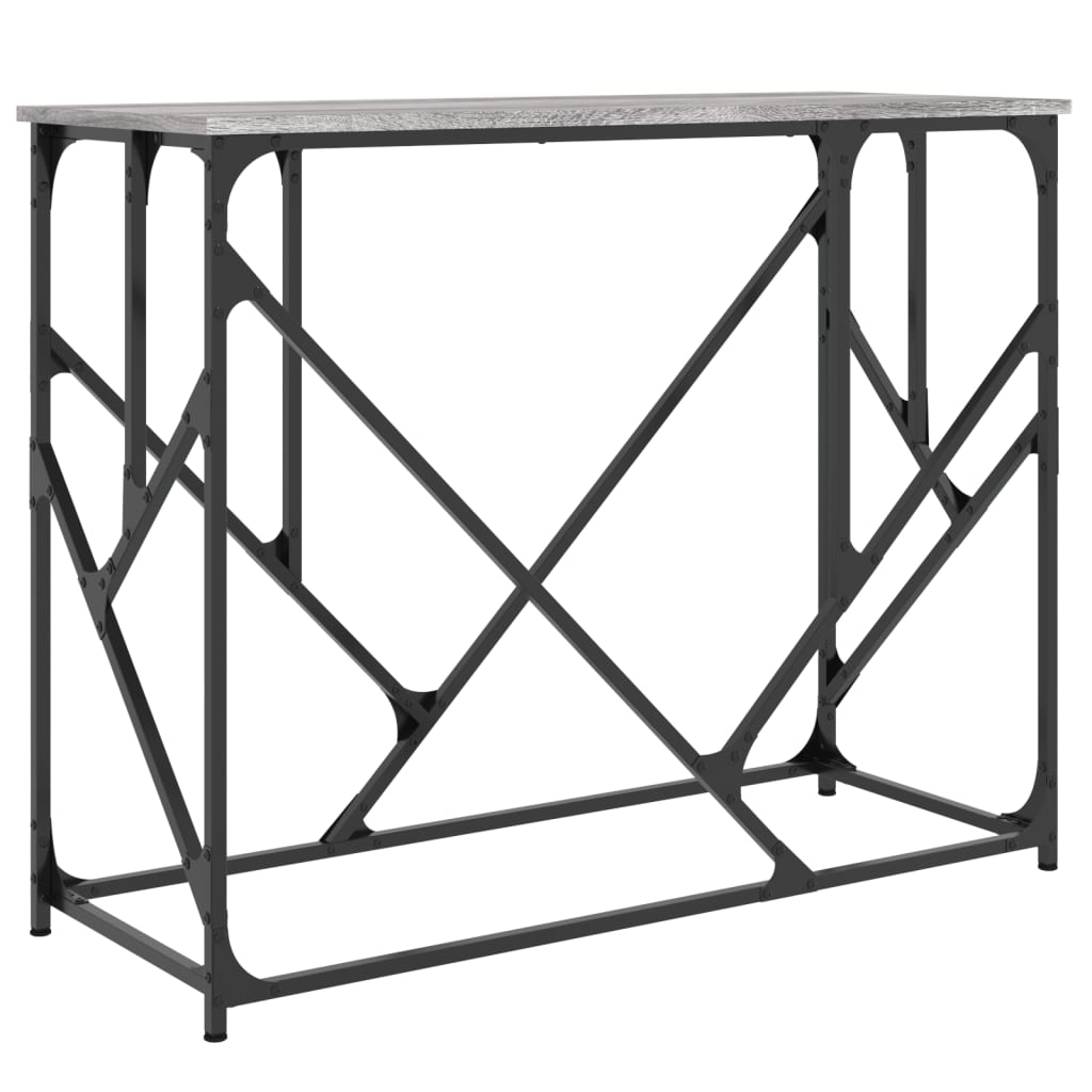 Console Table Grey Sonoma 100x40x80 cm Engineered Wood