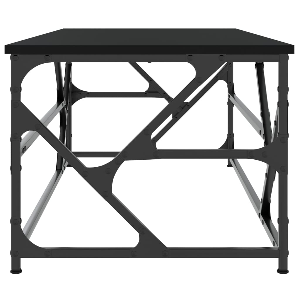 Coffee Table Black 100x50x40 cm Engineered Wood