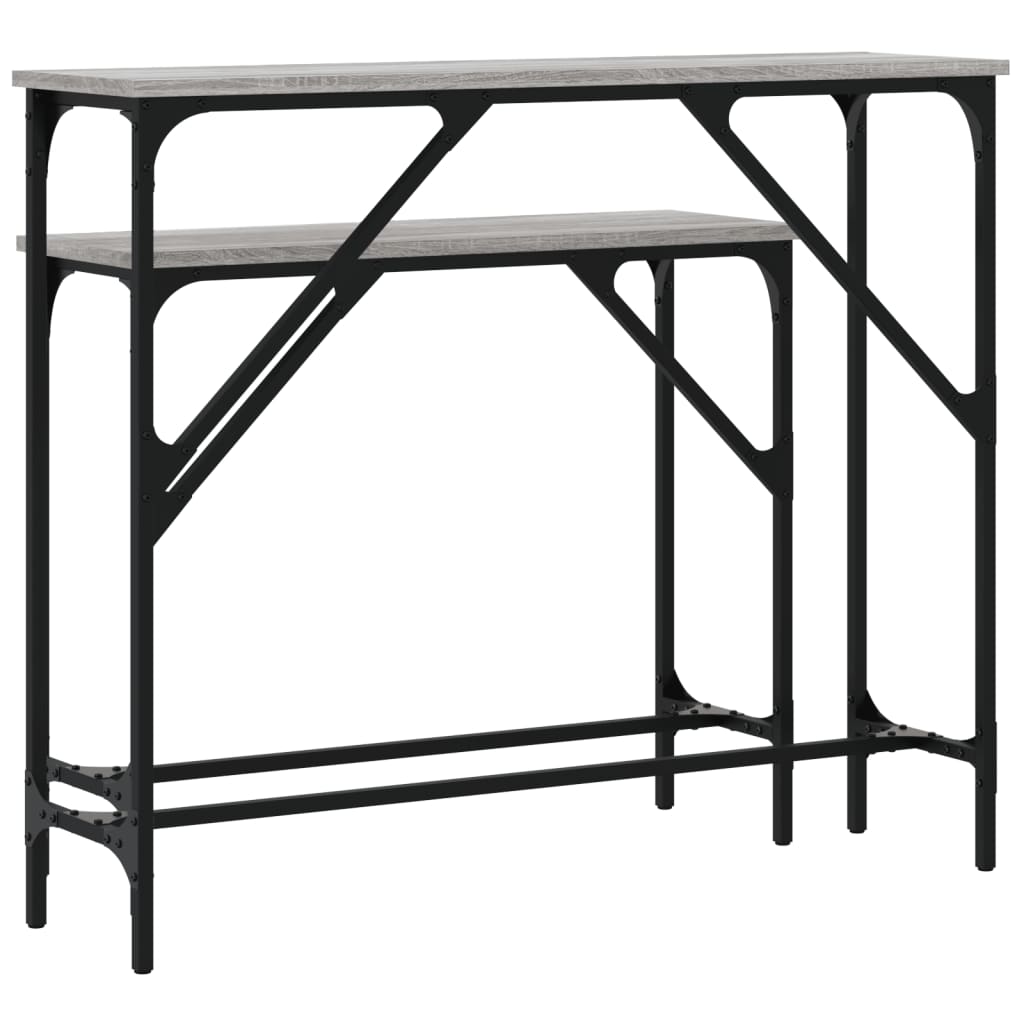 Console Tables 2 pcs Grey Sonoma Engineered Wood