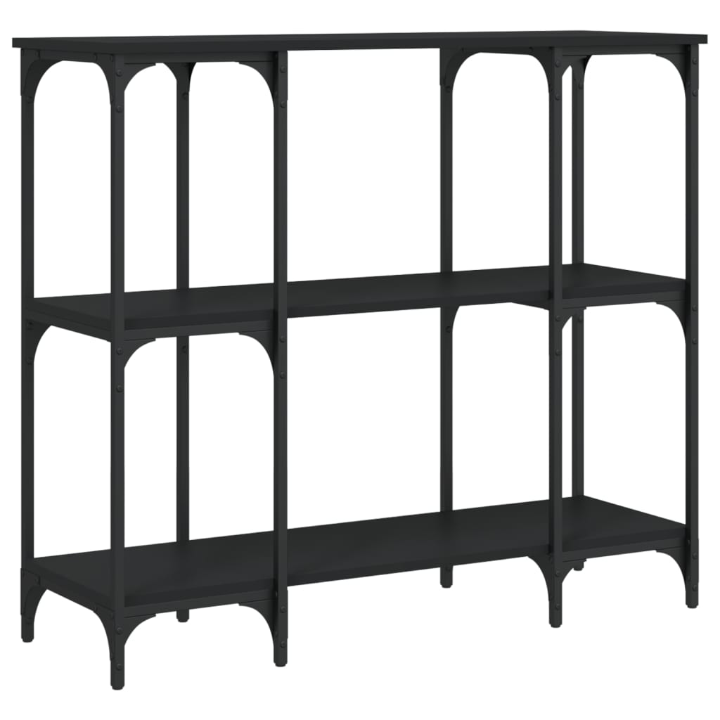 Console Table Black 102x35x90 cm Engineered Wood