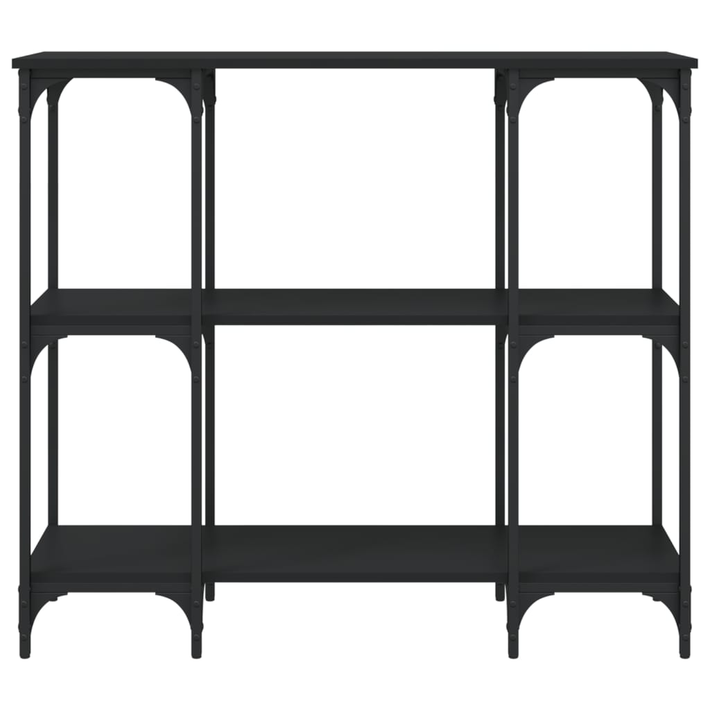 Console Table Black 102x35x90 cm Engineered Wood
