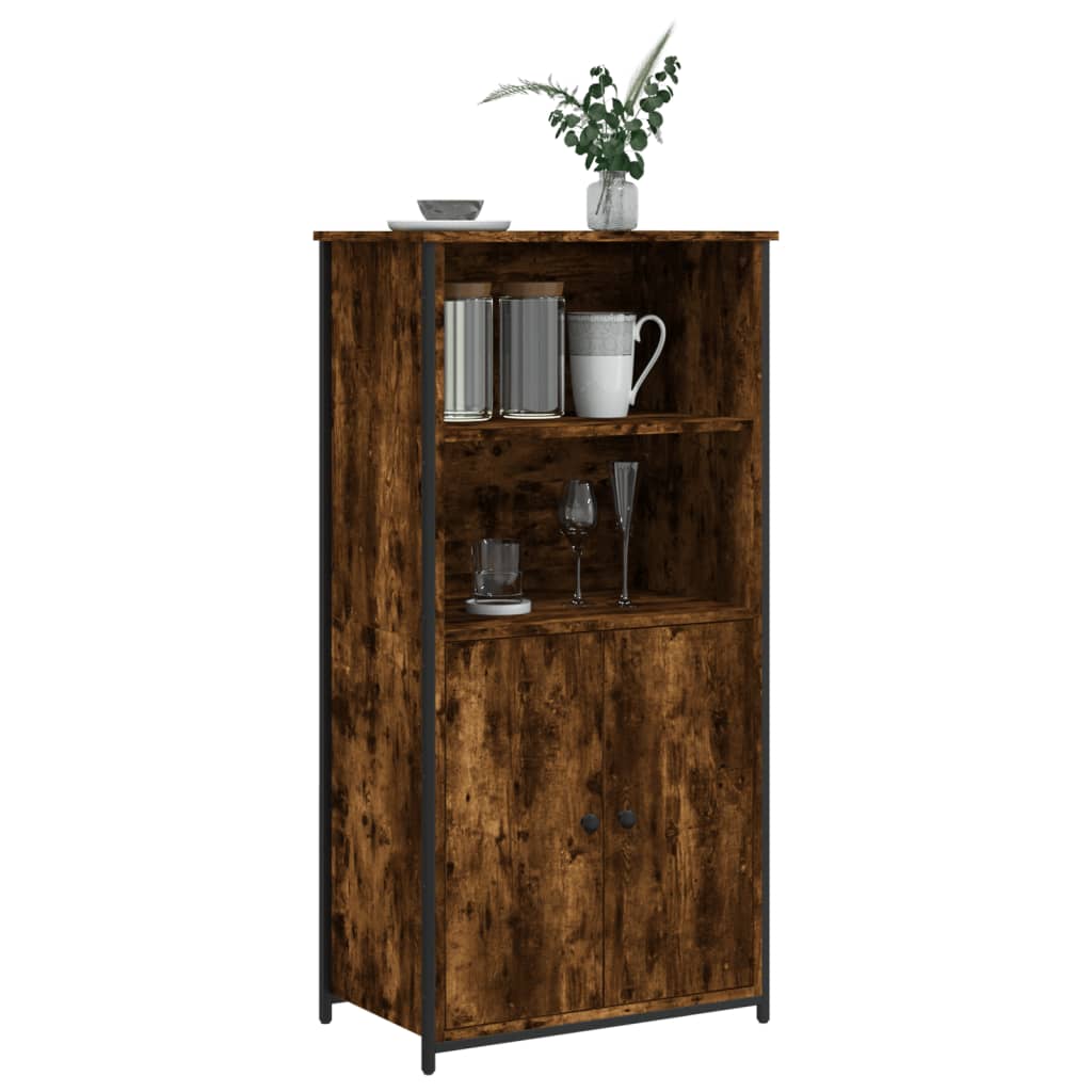 Highboard Smoked Oak 62x36x121.5 cm Engineered Wood