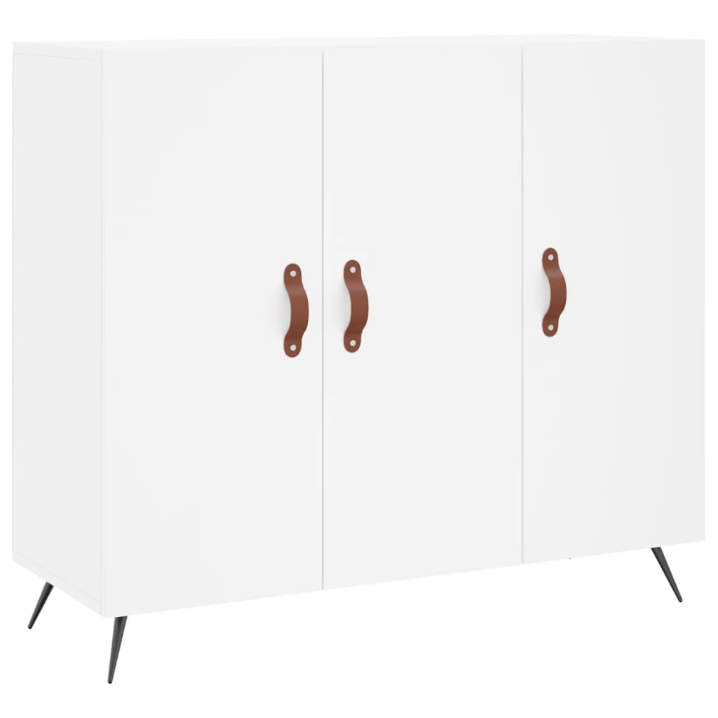 Sideboard White 90x34x80 cm Engineered Wood