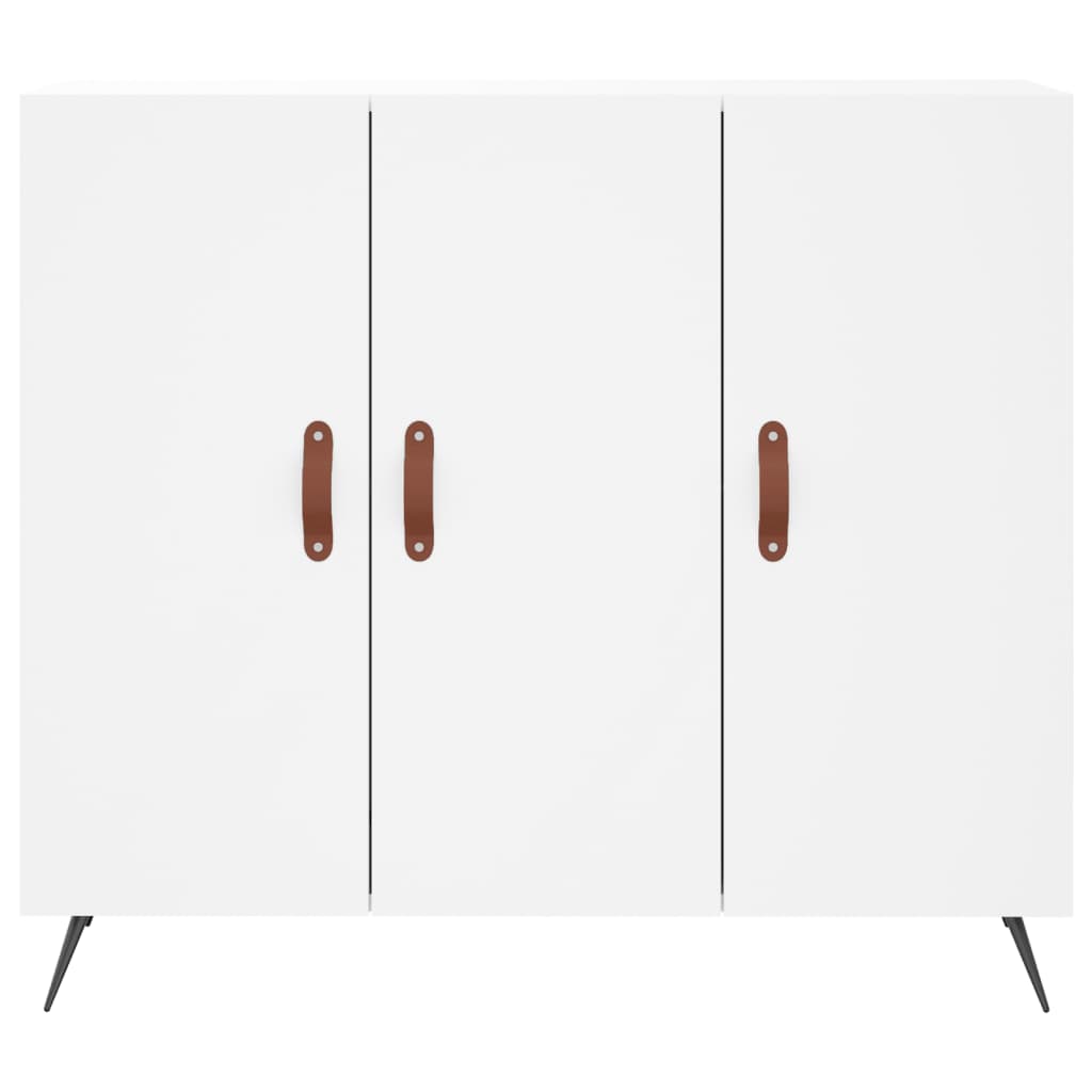 Sideboard White 90x34x80 cm Engineered Wood