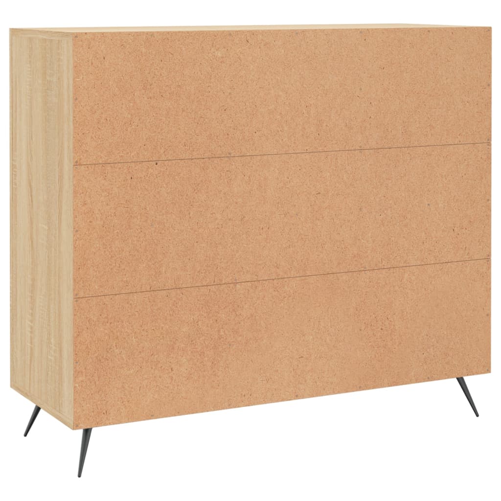 Sideboard Sonoma Oak 90x34x80 cm Engineered Wood