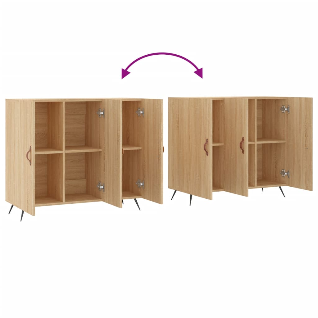 Sideboard Sonoma Oak 90x34x80 cm Engineered Wood