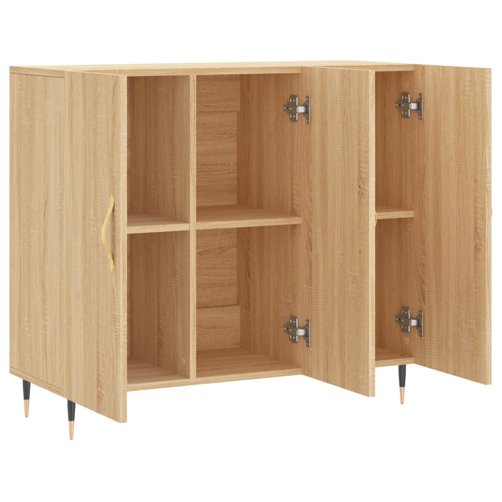 Sideboard Sonoma Oak 90x34x80 cm Engineered Wood