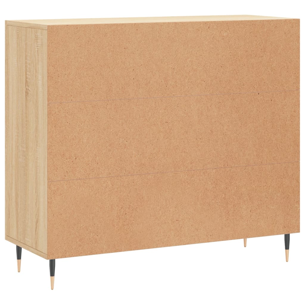 Sideboard Sonoma Oak 90x34x80 cm Engineered Wood