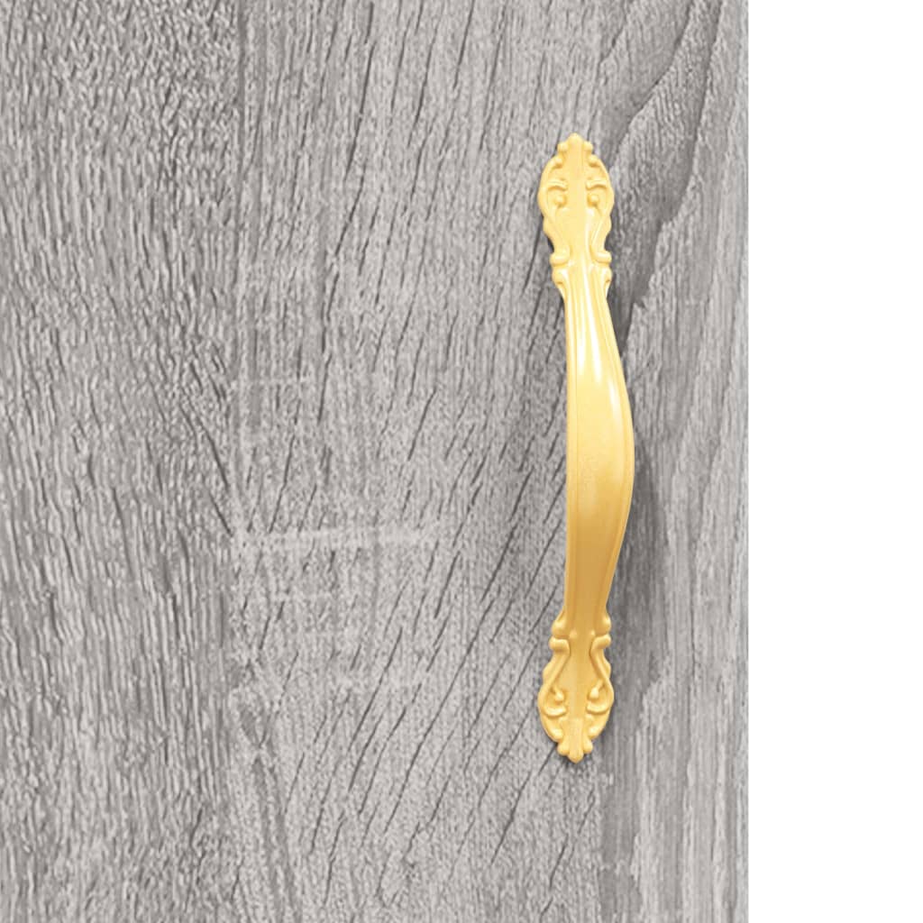 Sideboard Grey Sonoma 90x34x80 cm Engineered Wood