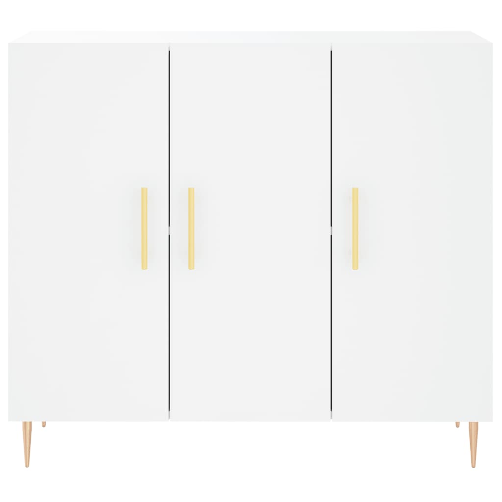 Sideboard White 90x34x80 cm Engineered Wood