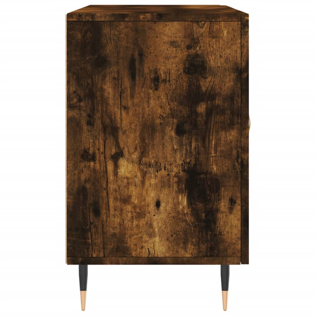 Sideboard Smoked Oak 100x36x60 cm Engineered Wood