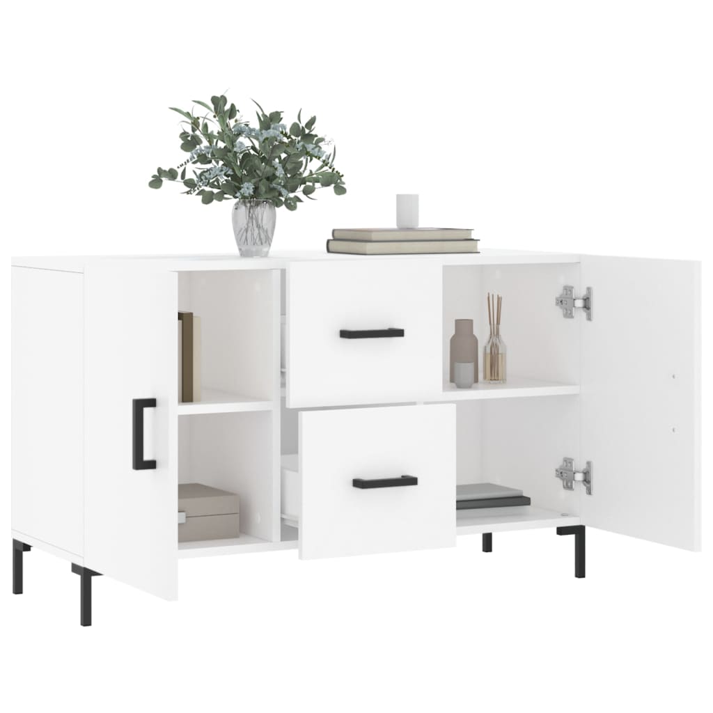 Sideboard White 100x36x60 cm Engineered Wood