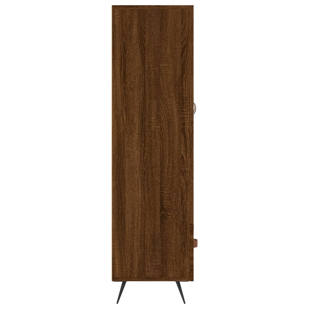 Highboard Brown Oak 69.5x31x115 cm Engineered Wood