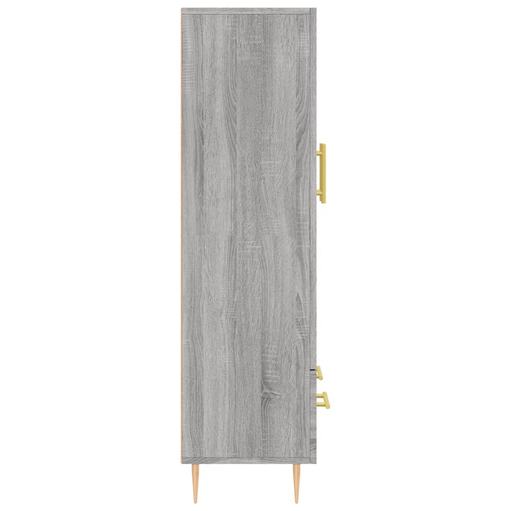 Highboard Grey Sonoma 69.5x31x115 cm Engineered Wood