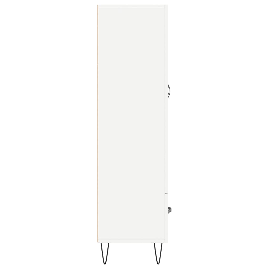 Highboard White 69.5x31x115 cm Engineered Wood