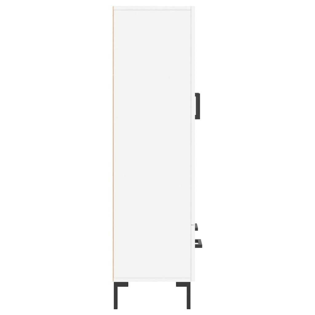 Highboard White 69.5x31x115 cm Engineered Wood