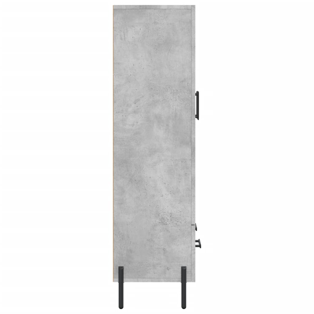 Highboard Concrete Grey 69.5x31x115 cm Engineered Wood