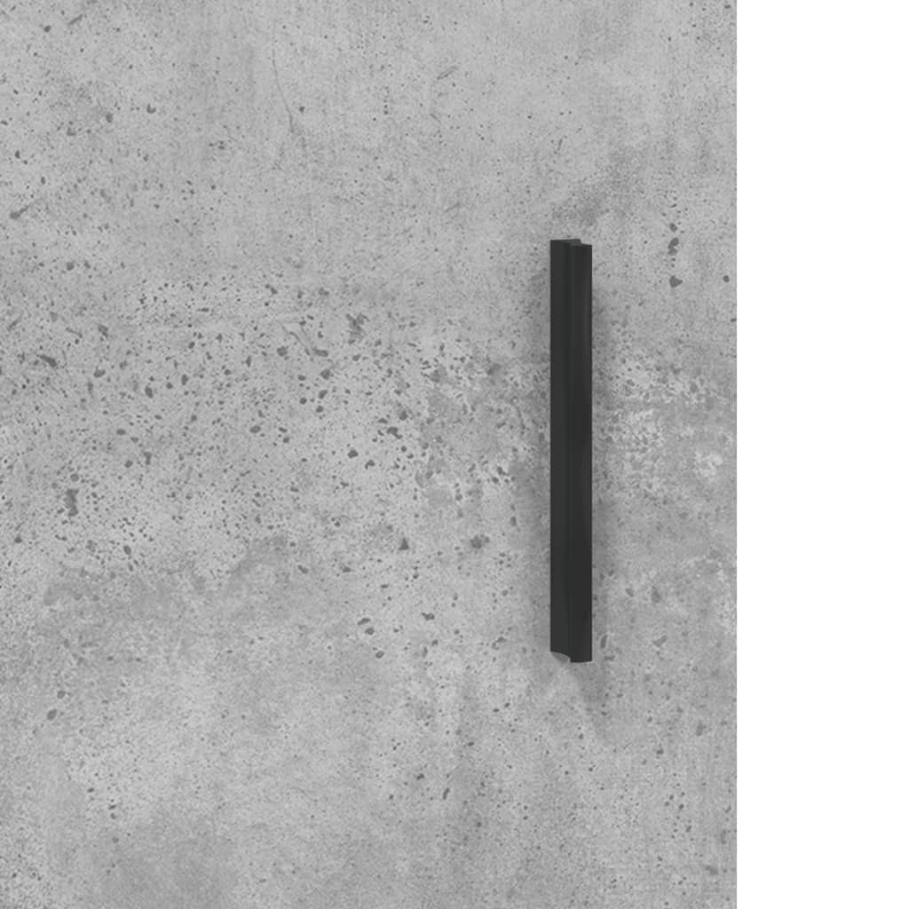 Highboard Concrete Grey 69.5x31x115 cm Engineered Wood