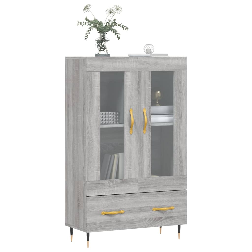 Highboard Grey Sonoma 69.5x31x115 cm Engineered Wood