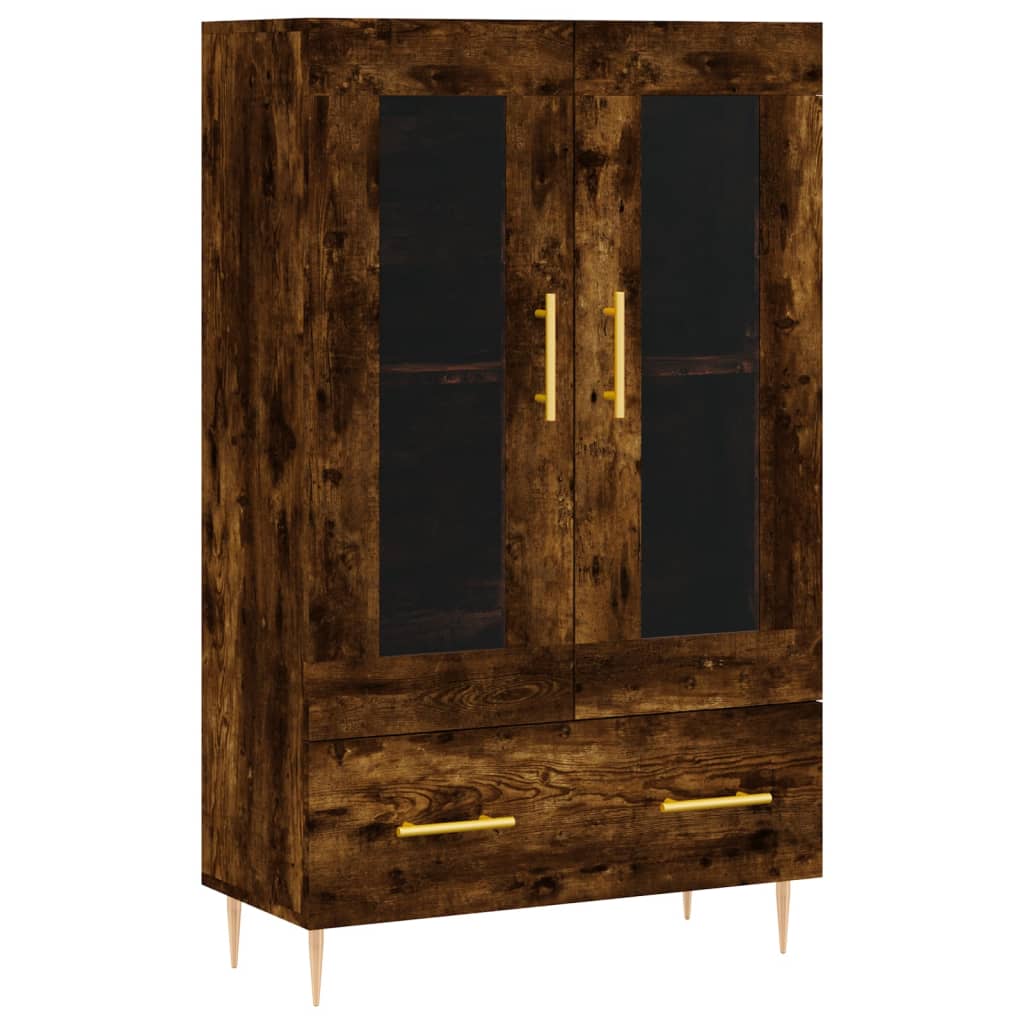 Highboard Smoked Oak 69.5x31x115 cm Engineered Wood