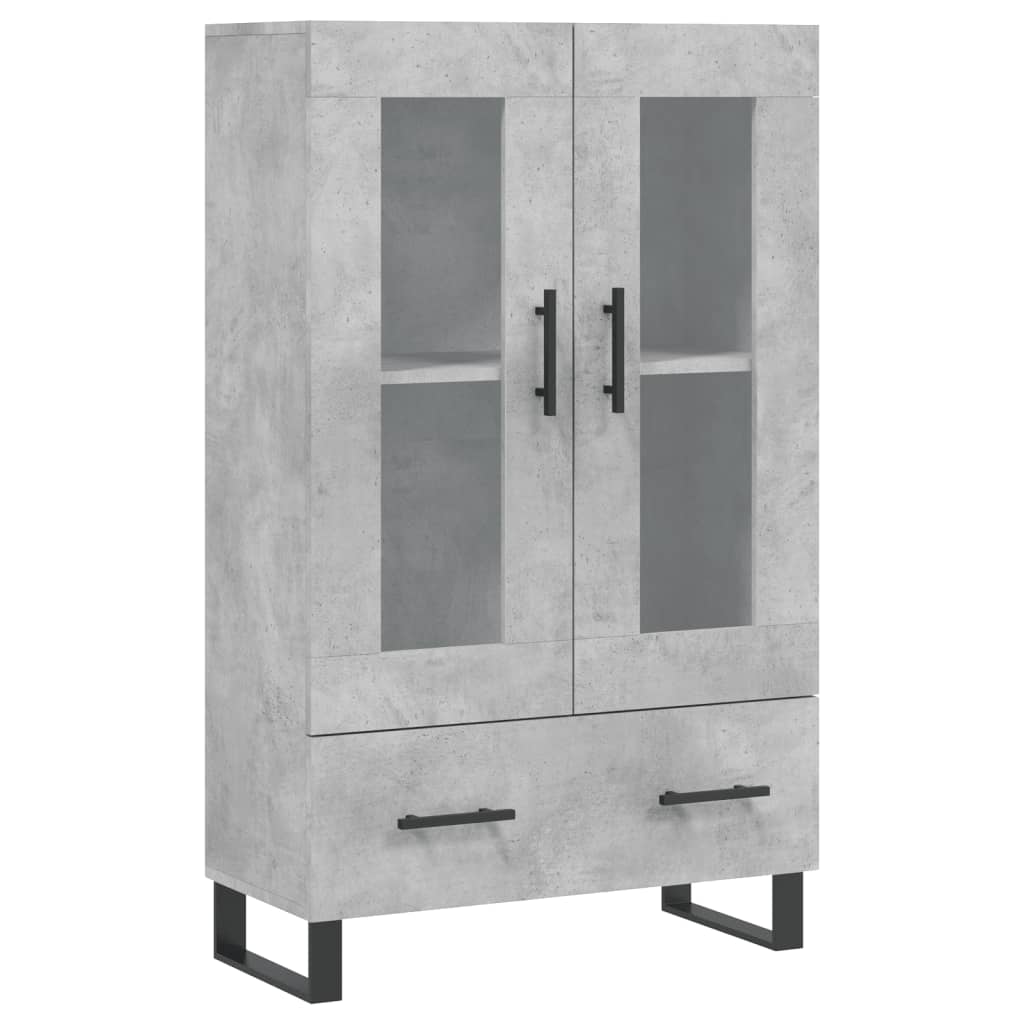 Highboard Concrete Grey 69.5x31x115 cm Engineered Wood