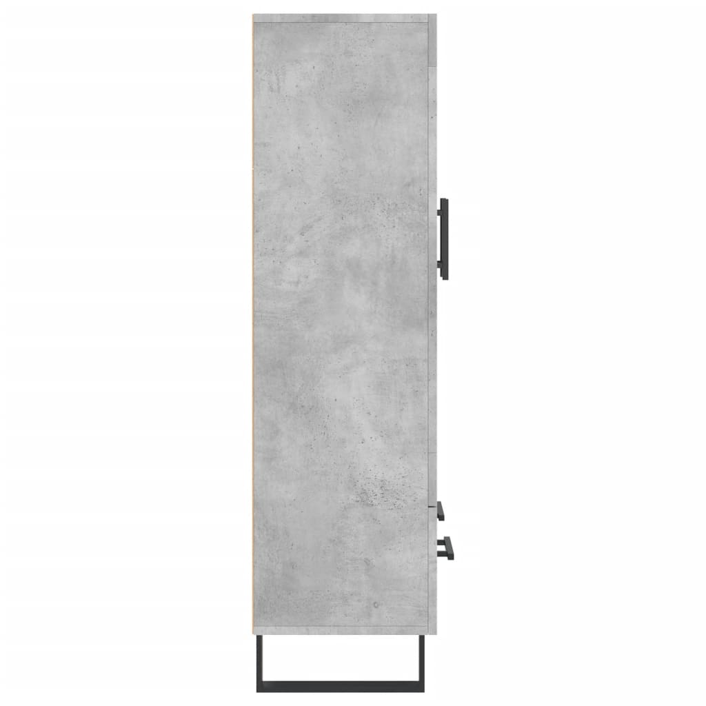 Highboard Concrete Grey 69.5x31x115 cm Engineered Wood