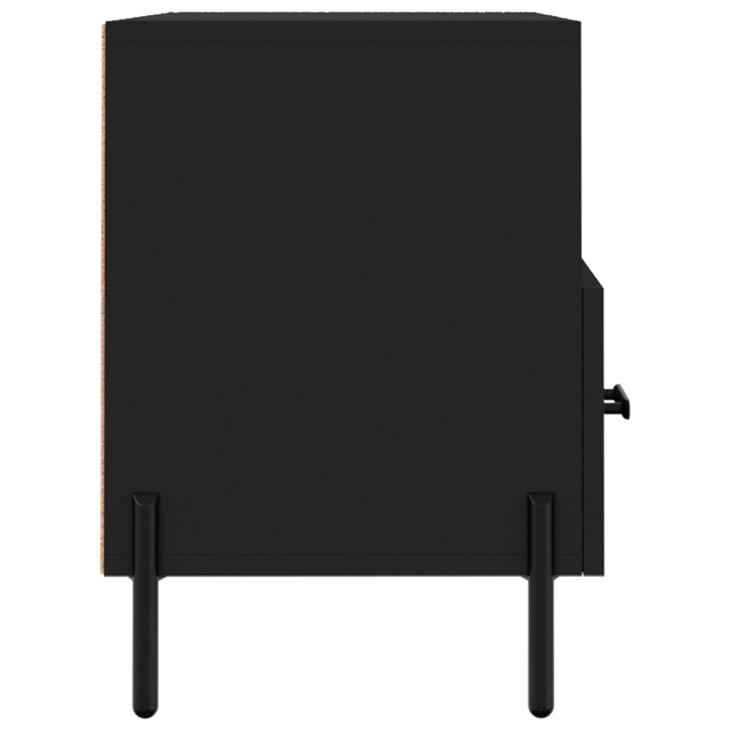 TV Cabinet Black 80x36x50 cm Engineered Wood