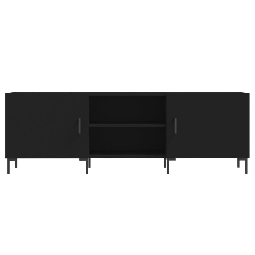 Modern Wooden TV Tele Stand Unit Media Cabinet With 2 Doors & Storage Shelf
