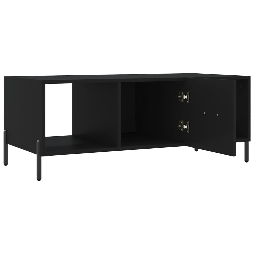 Coffee Table Black 102x50x40 cm Engineered Wood