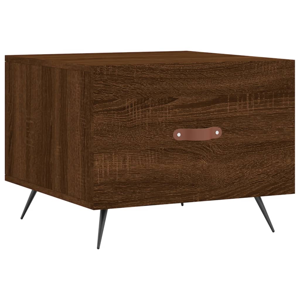 Coffee Tables 2 pcs Brown Oak 50x50x40 cm Engineered Wood