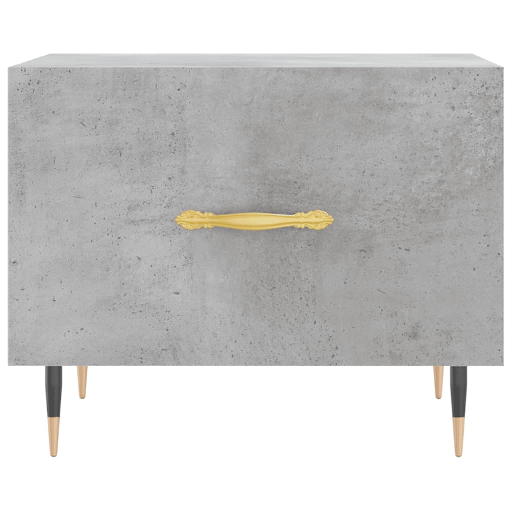 Coffee Tables 2 pcs Concrete Grey 50x50x40 cm Engineered Wood